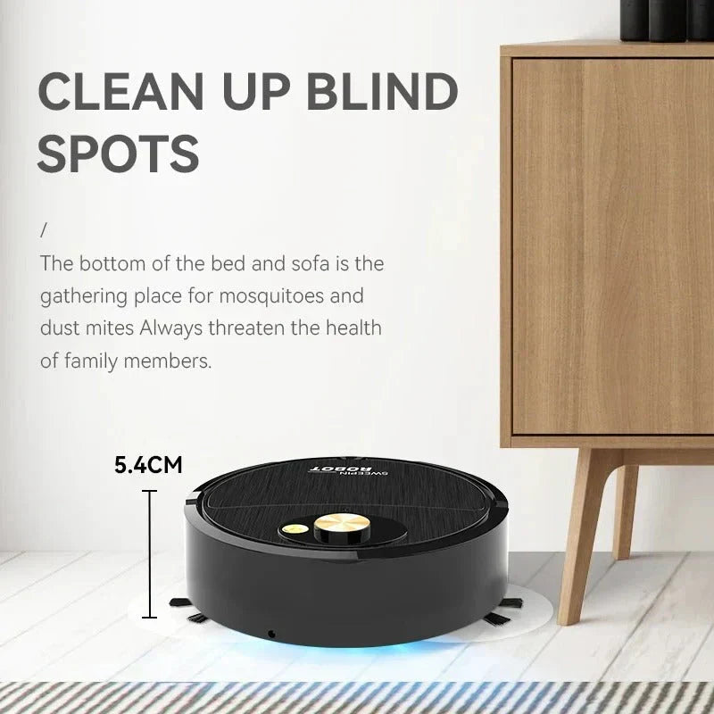3-IN-1 Automatic Robot Vacuum Cleaner | مكنسة روبوت أوتوماتيكية 3 في 1